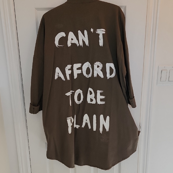 NEVER WORN! Zara Basic Tan Denim Jacket - Picture 1 of 5